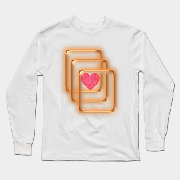 LOVE in 3D Long Sleeve T-Shirt by Toozidi T Shirts